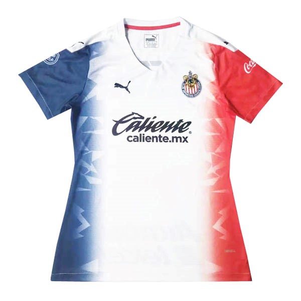 Camiseta Guadalajara 2ª Kit Mujer 2020 2021 Blanco
